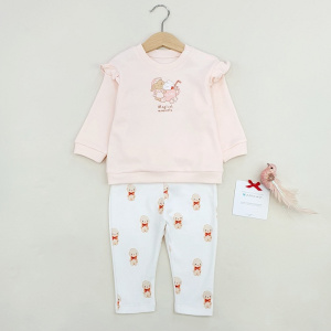 Комплект Джемпер+Брюки, пудровый/пряня