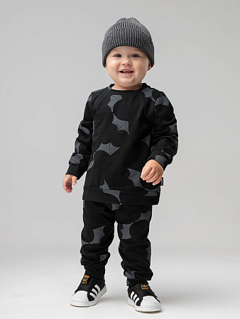 Костюм, черный (серый)