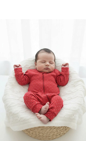 Комбинезон нательный "Красный" с манжетом, красный