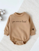 Боди-свитшот, бежевый