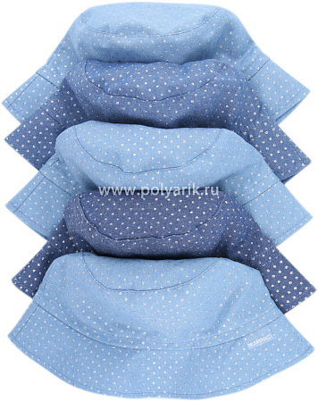 Панамка детская, фольгированная, светло-джинсовый