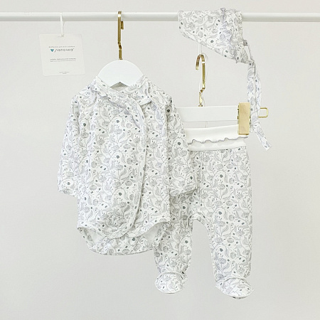 Ползунки, тофу/цветы синим