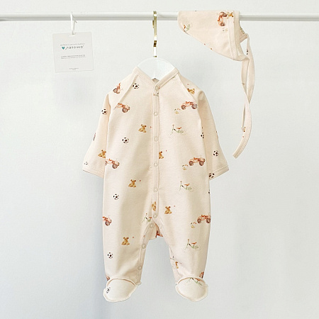 Комбинезон, бежевый/игрушки