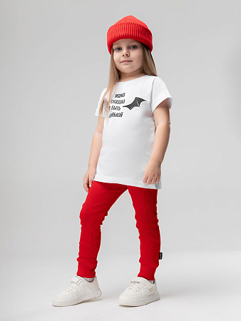 Леггинсы, красный