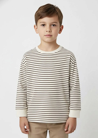 Лонгслив Bonjour, полоска