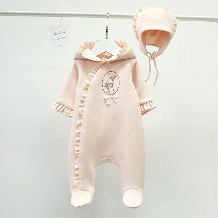 Комплект 2 предмета, пудровый