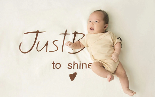 Justborn to shine Пеленка, бежевый
