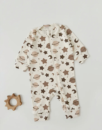 Комбинезон нательный  "Планеты" с манжетом, планеты