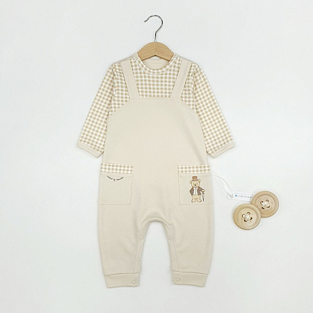 Комбинезон, бежевый